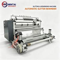 Machine de découpe et de rembobinage de rouleaux de film PVC Mintai, découpeuse et rembobineuse de rouleaux de plastique pour le traitement des matériaux flexibles