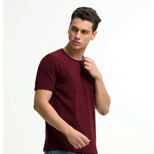 T-shirt en coton uni de qualité supérieure pour homme, tissu doux et respirant, décontracté, à porter tous les jours, au prix du marché - Product Image 4