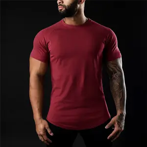 Camisetas deportivas de secado rápido para hombre, ropa de gimnasio con logotipo personalizado, talla grande