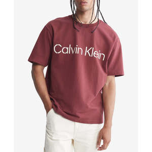 T-Shirt Calvin Klein da Uomo Taglia XX-Large con Logo Stampato, Vestibilità Comoda, 100% Cotone Jersey Traspirante, Tessuto Lavorato a Maglia 280 Grammi - Product Image 4