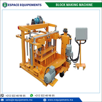 3000 r/m Vibration Fréquence Petit Mobile Machine De Bloc/Brique Faisant La Machine pour L'aménagement Paysager, et Travaux de Construction