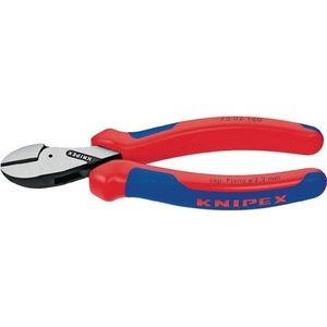 Alicates de Corte Diagonal Compactos X-Cut de 160 mm con Cabeza Pulida y Mangos Multicomponente de KNIPEX - Product Image 1