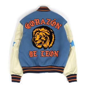 Recién llegado, chaqueta Varsity para hombre, diseño de lona Premium con logotipo personalizado, cuello levantado, talla grande, chaqueta Bomber de diferentes colores - Product Image 3