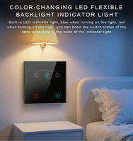 UEMON Automatisation Domestique Intelligente Tuya WiFi EU/UK, Interrupteur d'Éclairage 1/2 Canal pour Ventilateur Électrique, Contrôle Vocal pour Maison, Hôtel, Garage