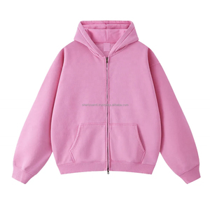 Custom <b>Men</b> logo Boxy <b>Hoodie</b> Vintage Mineral Enzyme Wash Distress <b>Black</b> Oversized Acid Wash <b>Zip</b> <b>up</b> <b>Hoodie</b> - Product Image 5