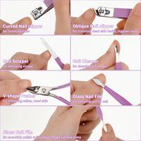 Ensemble de manucure Kit de coupe-ongles professionnel-16 pièces Kit de pédicure en acier inoxydable Outils de soin des ongles Kit de toilettage avec luxueux