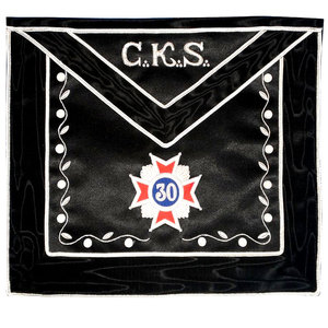 2025 Rite écossais maçonnique AASR Tablier 30e degré - Product Image 1