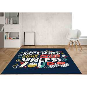 Alfombra con estampado de ensueño, alfombra suave no tejida, lo que te asegura que tus sueños se hagan realidad. - Product Image 3