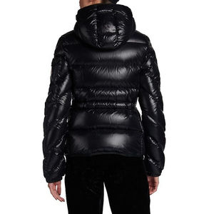 Blouson matelassé noir de haute qualité pour homme, pour temps froid, col montant avec logo frontal, manteau d'hiver pour homme, OEM disponible - Product Image 4