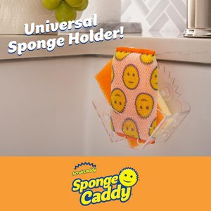 Porte-éponge Scrub Daddy-Caddy en éponge pour l'organisation de la cuisine-Auto-vidange et passe au lave-vaisselle (1 lot) - Product Image 2