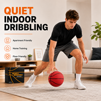 Ballon de basketball d'entraînement intérieur en mousse PU taille 7, léger, haute élasticité, fabrication OEM directe, silencieux