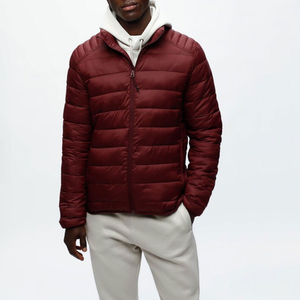 High Quality Customized Jacket Men's Winter Jacket Bomber Puffer with Pocket OEM Printed Plus Size Bubble Puffer Jacket For Men - Product Image 2