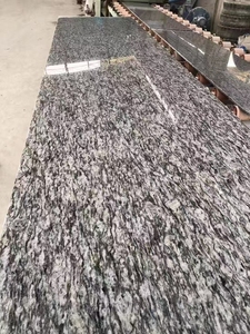 Granite <span class=keywords><strong>blanc</strong></span> poli miroir effet vague de mer, motif floral personnalisé, pour comptoirs de cuisine, escaliers et pavés - Product Image 6