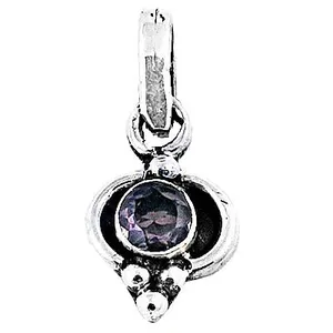 "Handmade Rose Gold 925 <b>Silver</b> Amethyst Pendant <b>Charm</b> for Women" - Product Image 2