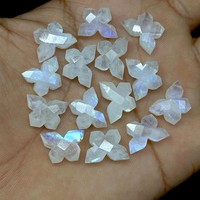 Perles de pierre de lune arc-en-ciel facettées, pierres précieuses naturelles en forme de papillon, perles en vrac pour la fabrication de bijoux, fournisseur en gros, en vrac