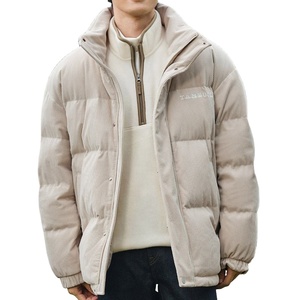Men's Printed Winter Warm <b>Padded</b> Hooded Bubble Puffer <b>Jacket</b> Stand Collar <b>Waterproof</b> Eco-Friendly Wholesale Price Available - Product Image 3