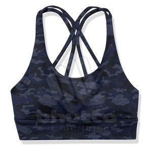 Sujetador de fitness de talla grande de alto soporte para mujer, superventas, de secado rápido, transpirable, Spandex/nailon, personalizable para adultos - Product Image 1