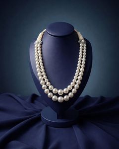 สร้อยคอมุกคุณภาพสูงสองชั้น มุกน้ำจืดธรรมชาติ สำหรับเจ้าสาวและงานปาร์ตี้ ขายส่ง - Product Image 3