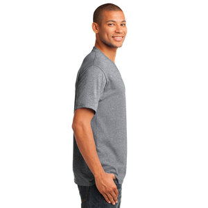 Camiseta de Manga Corta para Hombre, Cuello en V, Tejido Jersey Súper Suave, Ecológica, Estilo Casual Elegante, Color Gris - Product Image 3