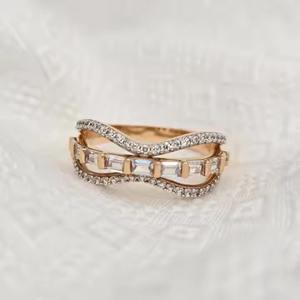 IGI certificado personalizado 18K oro joyería fina laboratorio cultivado diamante anillo personalizado anillo de compromiso para mujeres Acero inoxidable principal - Product Image 5