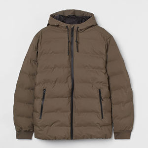 Chaqueta acolchada corta de invierno para hombre, chaqueta acolchada transpirable de secado rápido para hombre, chaqueta acolchada cómoda con capucha - Product Image 1