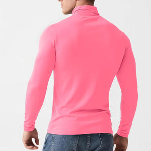 Men Long Sleeve <b>Mock</b> <b>Turtleneck</b> Top Custom Fit Layering Shirt OEM ODM Cotton Fabric Warm Casual Wear - Product Image 3