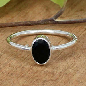 Anillo de declaración de hombre de Plata de Ley 925 al por mayor forma rectangular corte ónix negro turquesa piedra preciosa con chapado en rodio - Product Image 5