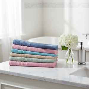 Serviette de bain et de visage en coton jacquard turc en gros, 450 GSM, luxe, hôtel, spa, super absorbante - Product Image 5