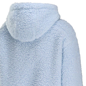 Nouveau sweat à capuche pour homme de haute qualité, lourd, 100% coton, hiver, sherpa, fermeture éclair, couleur unie - Product Image 5