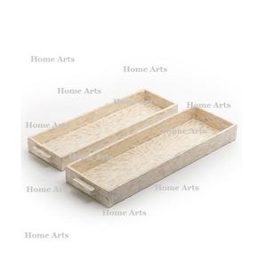 Juego de bandeja para servir alimentos de madera y madreperla de 2 tamaños diferentes Bandeja de fechas de chocolates para uso doméstico en hoteles - Product Image 5