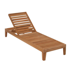 Chaise longue en teck simple pour l'extérieur Ikos Aria Kos Grèce - Marché américain Meubles de jardin en teck pour l'extérieur Fabriqués à la main et exportateurs grossistes - Product Image 5
