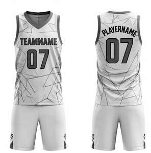 Maillots et shorts de basketball personnalisés sur mesure, vente en gros de maillots de basketball, impression de logo par sublimation pour hommes - Product Image 2