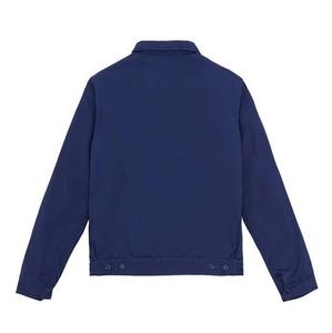 Haute qualité hommes décontracté mode fermeture éclair lourd 100% coton sergé conception de Logo personnalisé décontracté vêtements de travail toile Denim veste - Product Image 2