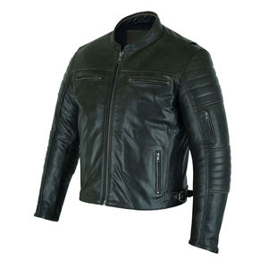 Meilleur prix Veste de moto en cuir véritable pour homme Vêtement de sport d'hiver Fabriquée sur mesure Imperméable Coupe-vent Grande taille Logo personnalisé - Product Image 3