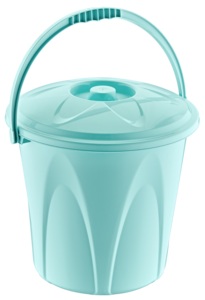 Seau à eau en plastique 10L avec poignée Conteneur de stockage polyvalent durable pour une utilisation intérieure et extérieure Conception écologique - Product Image 4