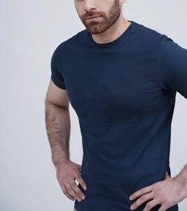 blue color custom plain T Shirt for Men Custom <b>Blank</b> Heavy <b>Weight</b> Oversized Printed Men's T-Shirts - Product Image 4