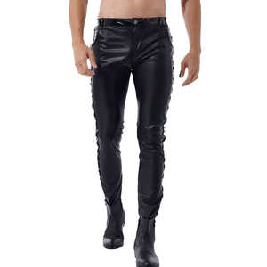 High Quality Manufacturer New Style Best Material Professional Logo New Design Top Quality Men's <b>Leather</b> Pants - Product Image 1