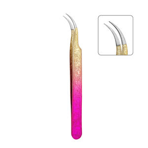 Pinzas Portátiles de Acero Inoxidable para Pestañas con Punta Inclinada, Cepillos Protectores y Organizador de Delineador de Ojos de Alta Calidad - Product Image 2