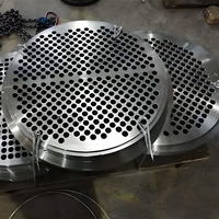 Plaque de tubes forgée ASME TEMA en acier inoxydable 304L usinée CNC pour échangeur de chaleur, système de réfrigération CVC