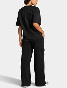 Camiseta de Algodón Transpirable para Mujer, Cuello Redondo, Ajuste Holgado, Bordado Personalizado OEM al por Mayor - Product Image 4