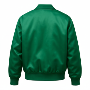 Chaqueta Universitaria de Satén de Moda al por Mayor OEM, Ligera y Brillante, Estilo Letterman para un Look Urbano - Product Image 4