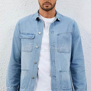 Prix de gros Vestes en jean pour hommes Haute qualité Nouveau style Meilleur matériau 100% coton Coupe-vent Écologique - Product Image 3