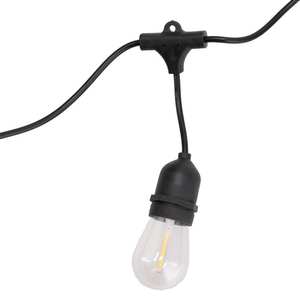 Guirnalda LED solar para exteriores Ledme IP65 con 10 bombillas RGB E27 Luces de jardín de 3W - Product Image 2