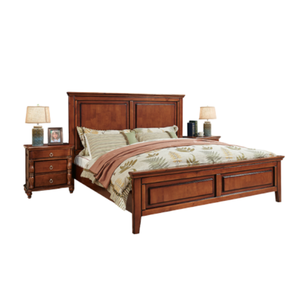 Cama de matrimonio de madera de diseño europeo antiguo para muebles de dormitorio, juego de cama de madera de teca, Exportación súper cómoda a Europa - Product Image 6