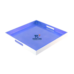 Meilleur Prix Vaisselle Décorative Plateaux De Service Plateaux En Bois Laqué Fabriqués au Vietnam - Product Image 3