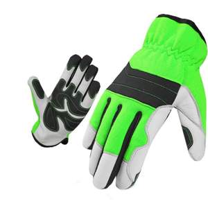 Gants de travail de mécanicien en cuir de chèvre respirant de haute qualité gants de sécurité de Construction industrielle écran tactile Flexible extérieur - Product Image 6