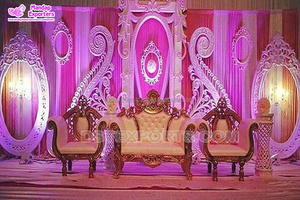 กรอบรูปฉากหลังตกแต่งงานแต่งงานสไตล์อังกฤษสำหรับตกแต่งเวทีงานแต่งงานแบบอเมริกันขนาดใหญ่ของตกแต่งเวทีงานแต่งงานแบบอเมริกัน - Product Image 6