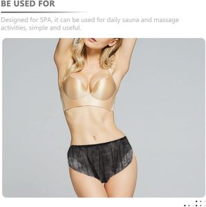 Sous-vêtements non tissés pour femmes, culotte taille moyenne à couverture complète, culotte douce et respirante - Product Image 5