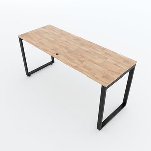 Pieds de table rectangulaires en métal industriels HCRT025 160x60cm, pieds de table basse robustes pour salle à manger et usage hospitalier, assemblage requis - Product Image 3