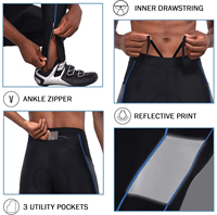 Équitation VTT Collants De Cyclisme Respirant Anti-UV Séchage Rapide Plus La Taille Rembourré Legging Unisexe Roubaix Pantalon